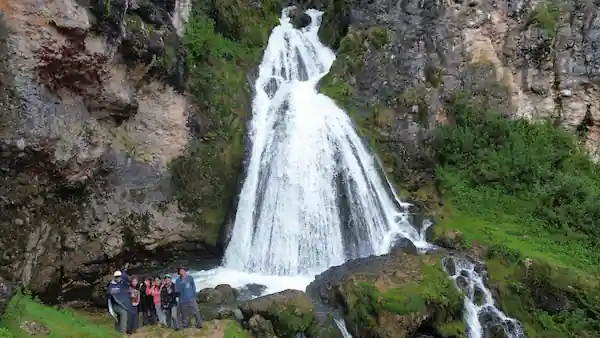 Velo de Novia waterfall one of the most breathtaking peruvian waterfalls