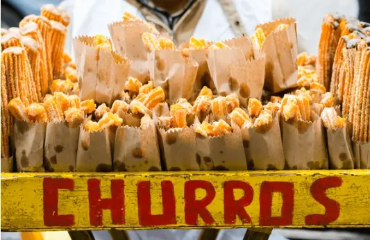 Churros, street food in Lima