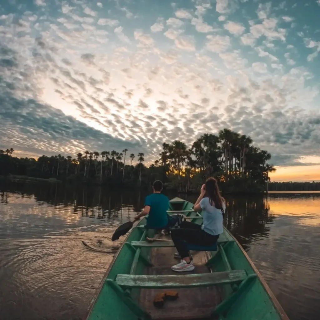 paisaje lindo en el amazonas