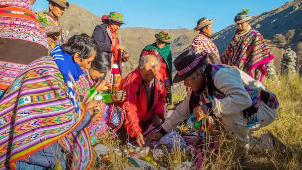 Pachamama the earth mother honoured in Andean traditions